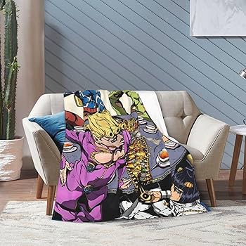 Amazon｜ジョジョの奇妙な冒険 毛布 ブランケット 大判 ひざ掛け 毛布